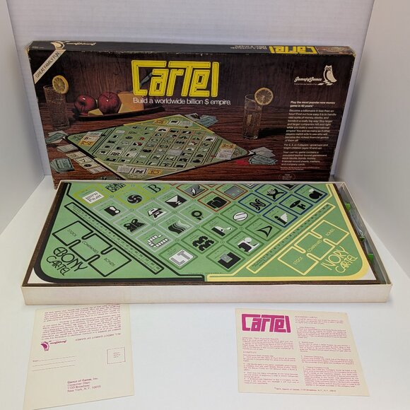 Vintage 1974 Cartel Board Game 2nd Edition Gamut of Games No. 105 Complete - Picture 3 of 16